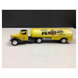 ERTL 1937 Penzoil Diecast Truck/Bank 2pc - 8' long