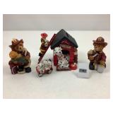 Assorted Figures - (Dog House is a Bank-4 1/2')