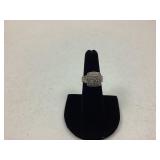 Sterling Silver 1 ct Diamond Ring - size 6.25
