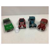 4 Model Kit Cars (as is)