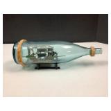 Ship in Glass Bottle w/Stand - Bottle 16' long