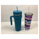 32oz St. Steel Tumbler w/Handle & Smaller one
