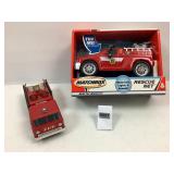 Matchbox Rescue Net & Plastic Friction Fire Truck