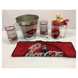Coca-Cola Galvanized Bucket w/handle & More