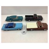 4 Model Kit Cars (as is)