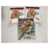 3 Playboy Magazines (2-NIP 2007) (1-2009