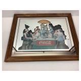 Coca-Cola Centennial Ed. Mirror/Sign-Wood Frame
