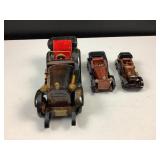 Wooden Model Cars - Largest is 10 12' long