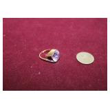 Ladies 14k Gold Ring & Amythst Gemstone