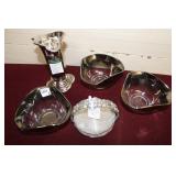 Royal Winton / Silver lustre Glass Bowls