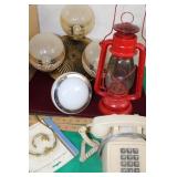 Barn Lamp / Push Button Phone/ Brass Ceiling Lamp