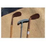 Wooden Golf Irons & Putter