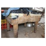 2 Old Wooden Butcher Blocks
