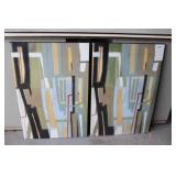 Wyatt  Modern Abstract Art Placards / Canada