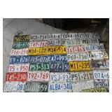 Vintage Licence Plate Collection