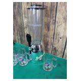 Guiness Beer Dispenser & NHL Draft Mugs