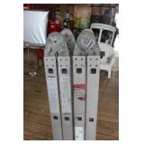 Folding Aluminum Extension Ladder