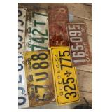 Vintage Licence Plates