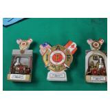 Porcelain Firefighter Bottle Toppers
