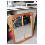 Arched Frame Pine Mirror