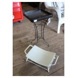 Laqured  / Metal Stand & Stool