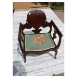 Victorian Kneedle Point Chair
