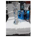 Crystal Candleabra & Vtech Cordless Phone