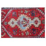 Small Persian Wool Area Rug / 21" x 36"