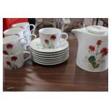 Block Spal " Geranium " Tea Set
