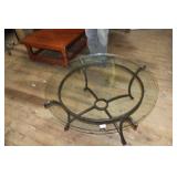 Glass & Iron Coffee Table