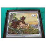 Watercolour Cat Painting / Litho Advertisement