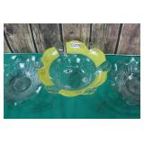 Depression Glass Fruit & Salad Bowls