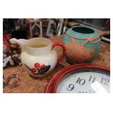 Pottery / Clock / Napkin Rings / Figurine
