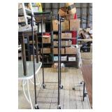 Metal Rolling Clothes Rack