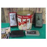 Campbells Tin / Sculptures / Stamps / Dominoes