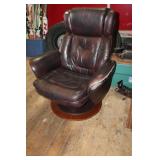 Leather Swivel Reclining Chair
