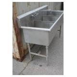 Stainless Tripple Commercial Sink