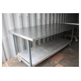 H/D Stainless Top Rolling  Work Bench 93 x 45