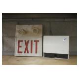Lighted EXIT Sign & Paper Towel Dispenser