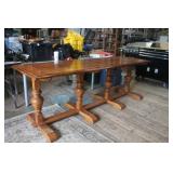 7ft Oak Pedestal Nunnery Table
