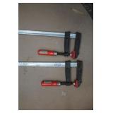 2 - 4ft F Clamps / W Germany