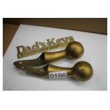 Brass Dads Key Rack & Hanes Ends