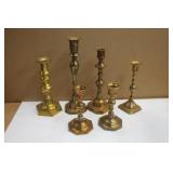 Brass Candlestick Collection / Vintage