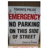 2 Paper Signs / Toronto Polics