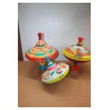 Pressed Tin Toy Top Collection