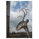 Metalic Paper Mache Reindeer  4ft