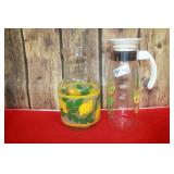 MCM Glass Lemonade Jugs