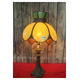 Slag Glass Table Lamp
