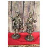 Brass Victorian Era Sculptures  12'h