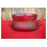 Oval art Glass Vase